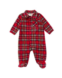 Little Me Little Me Plaid Footie