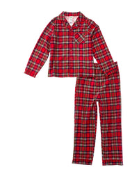 Little Me Little Me Plaid Coat Pajama