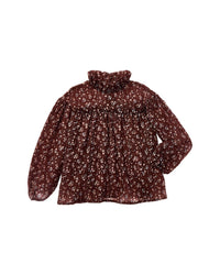 Coco Au Lait Flowers Blouse Brown Multi