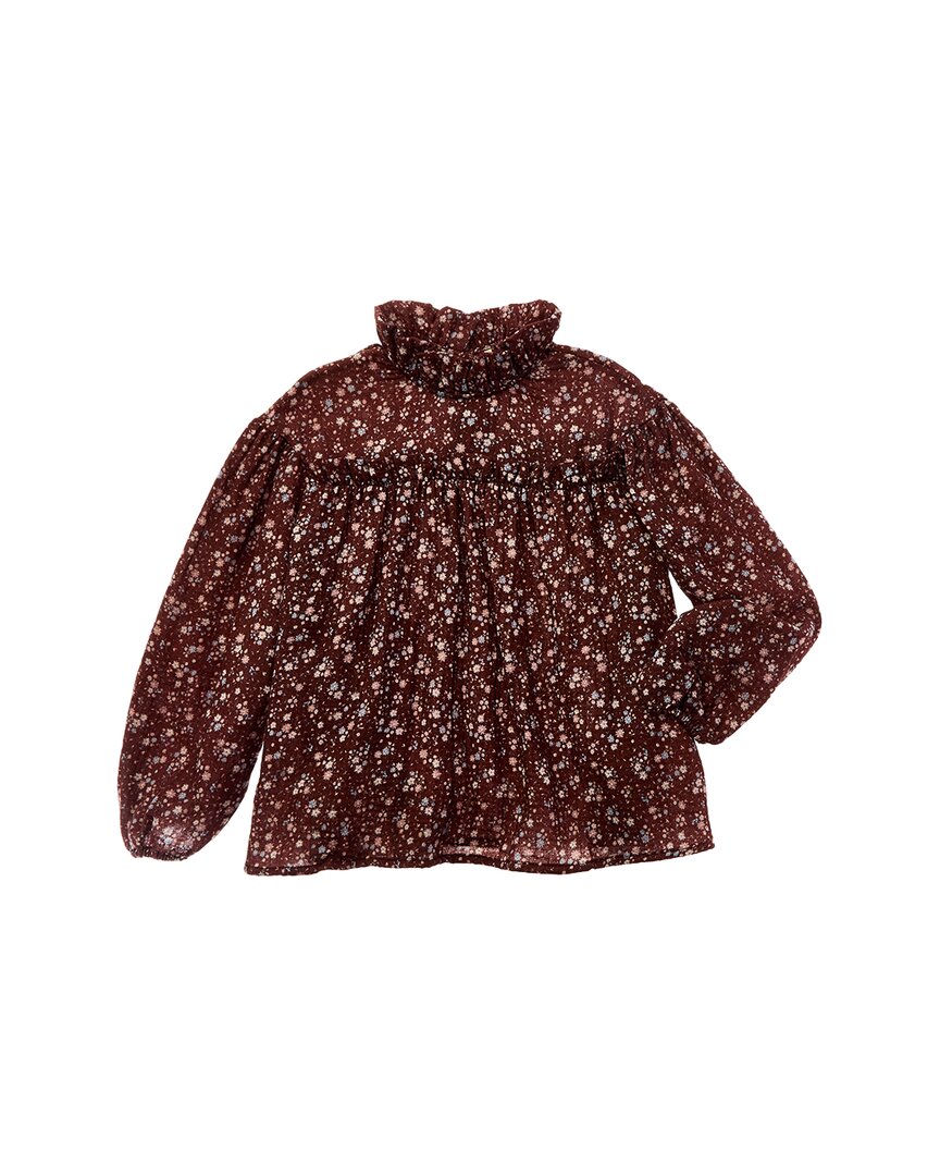 Coco Au Lait Flowers Blouse Brown Multi