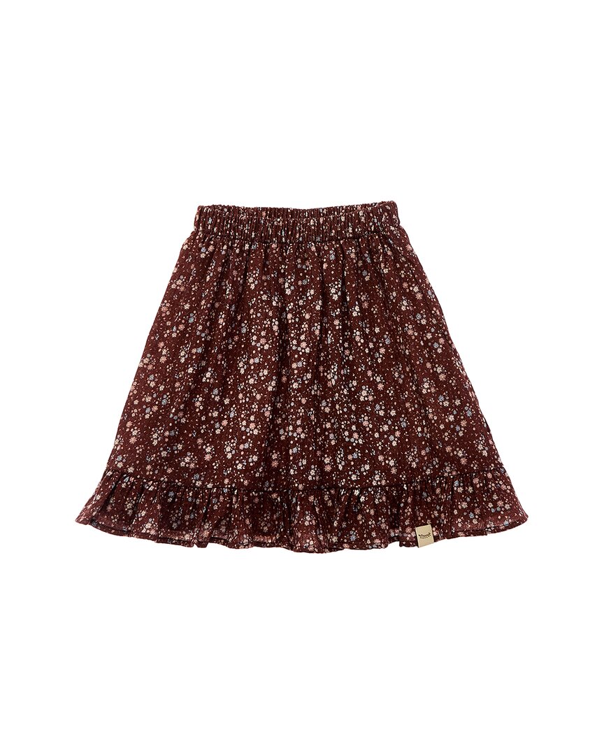 Coco Au Lait Flowers Long Skirt Brown Multi