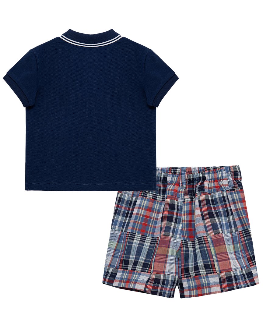 Little Me Lobster Polo Short Set