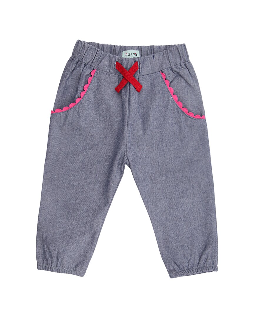 Lilly and Sid Lilly And Sid Rainbow Top & Chambray Trouser Set