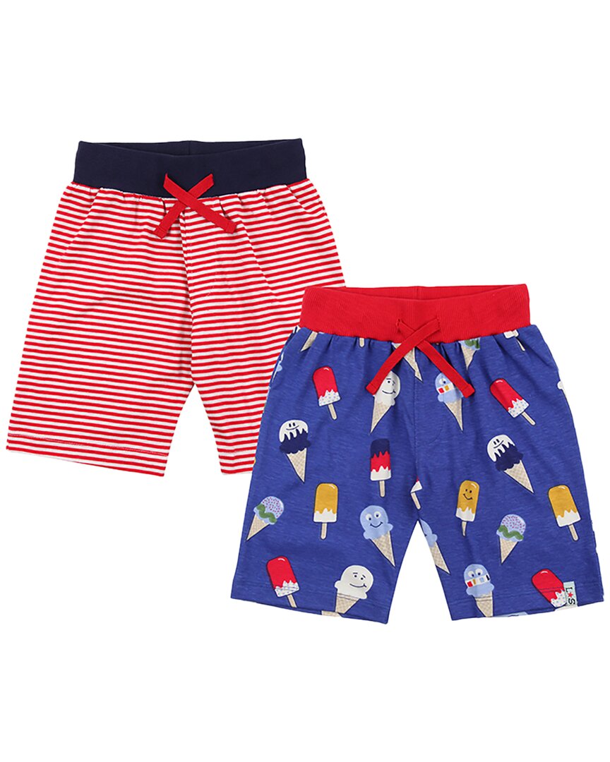 Lilly And Sid 2Pk Happy Ice/Stripe Short