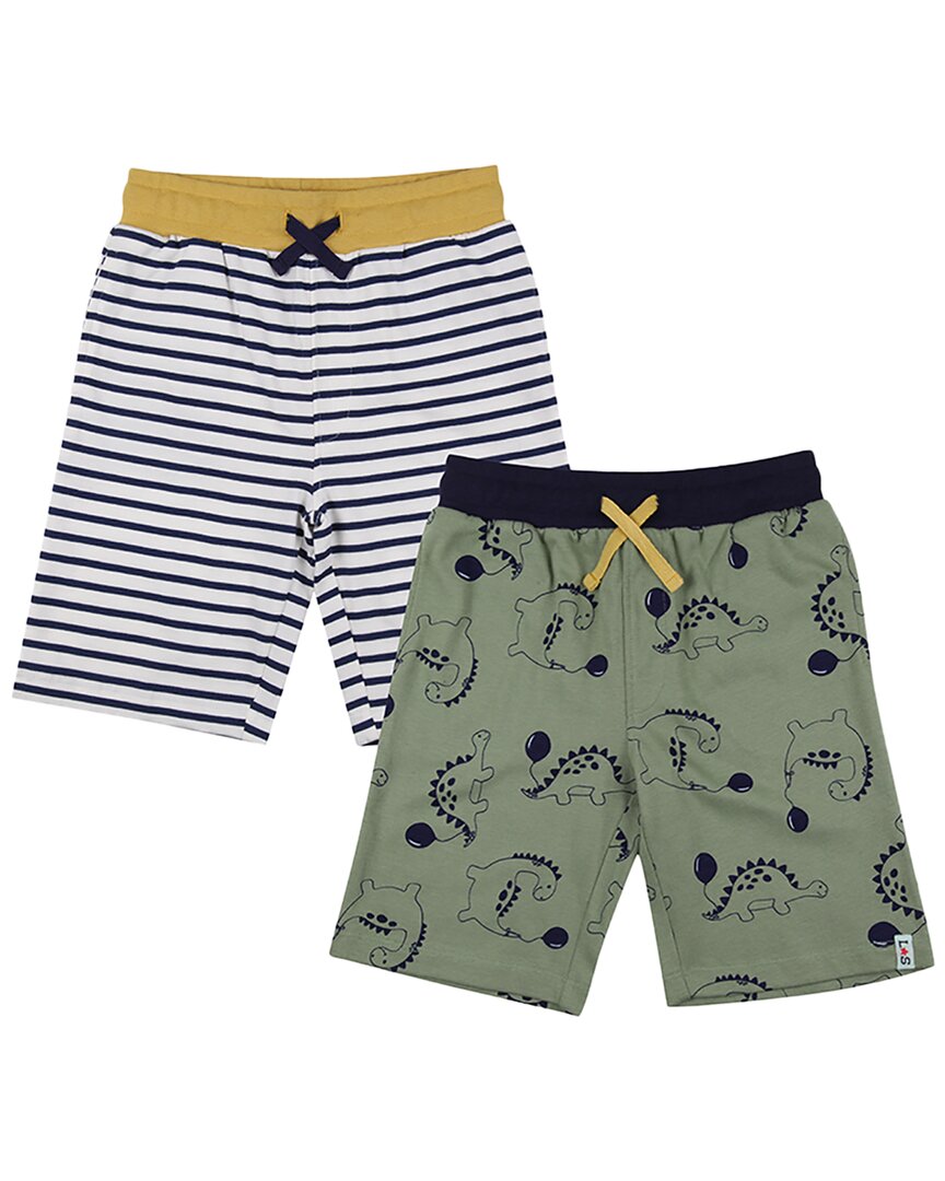 Lilly And Sid 2Pk Dizzy Dino/Stripe Short Multi 6 - 9 M