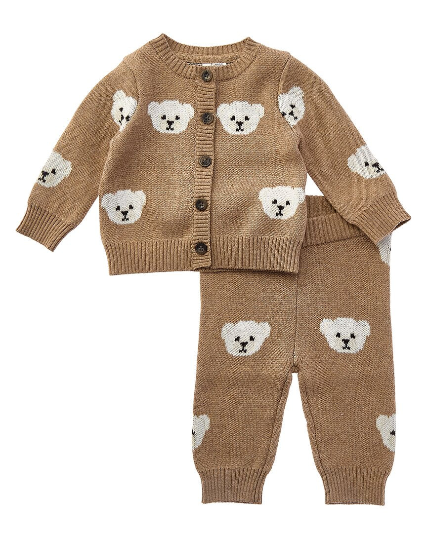 Janie and Jack Janie And Jack Baby Bear Matching Sweater Set