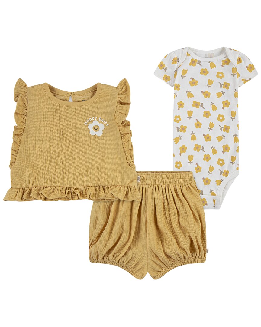 Huggies 3Pc Top, Short, & Romper Set