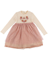 oh baby! Oh Baby! Multi Poms Heart Rib Aria Tutu Dress