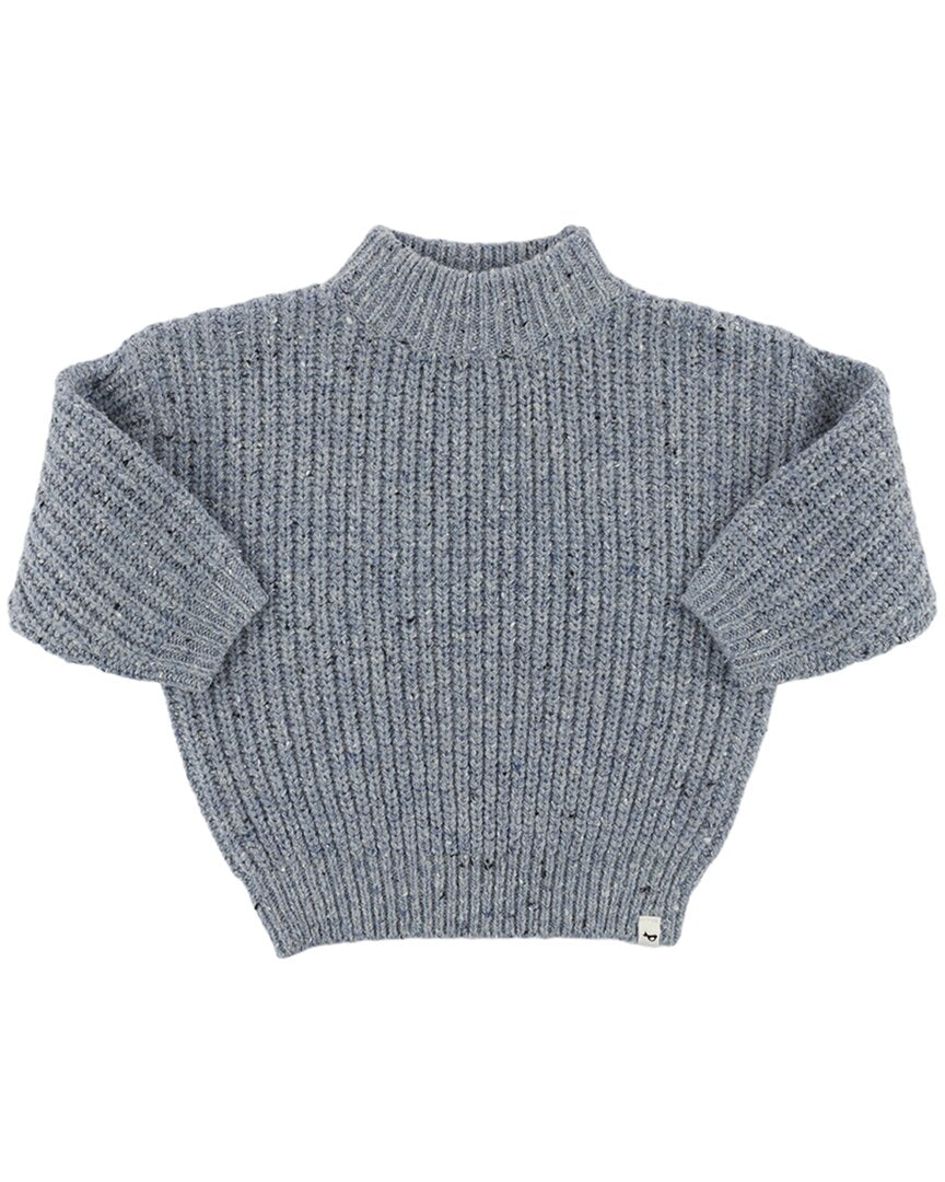 oh baby! Oh Baby! Speckle Knit Grandpa Knitted Pullover