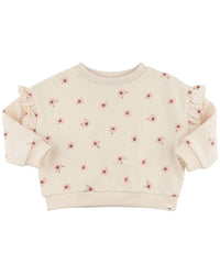 oh baby! Oh Baby! Daisies Ruffle Slouch Sweatshirt