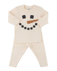 oh baby! Oh Baby! Snowman Face Baby Rib 2Pc Set