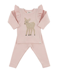 oh baby! Oh Baby! Deer Baby Rib Millie 2Pc Set