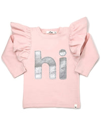 oh baby! Oh Baby! Hi Velvet Butterfly Sleeve T-Shirt