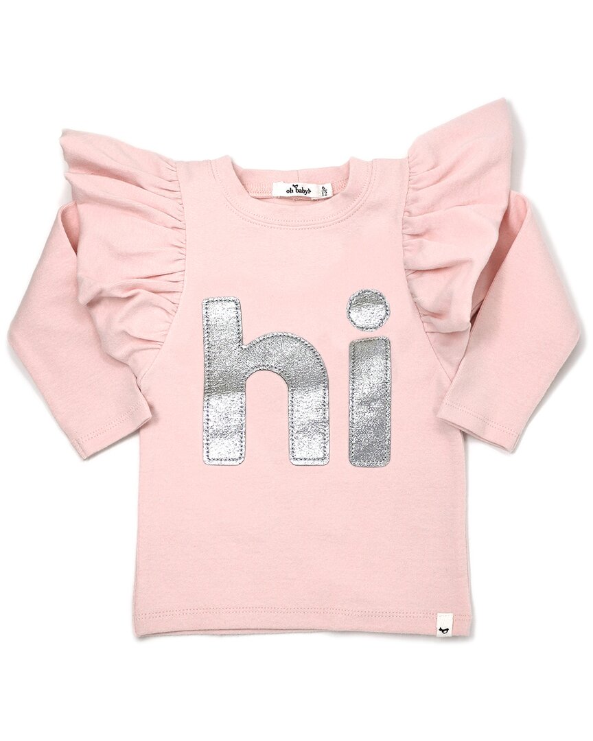 oh baby! Oh Baby! Hi Velvet Butterfly Sleeve T-Shirt