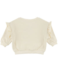 oh baby! Oh Baby! Ice-Skating Bear Ruffle Slouch Sweatshirt