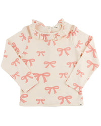 oh baby! Oh Baby! Pink Bows Baby Rib Emily Tee