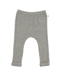 oh baby! Oh Baby! Wide Rib Fuzzy Sweater Knit Patch Pant