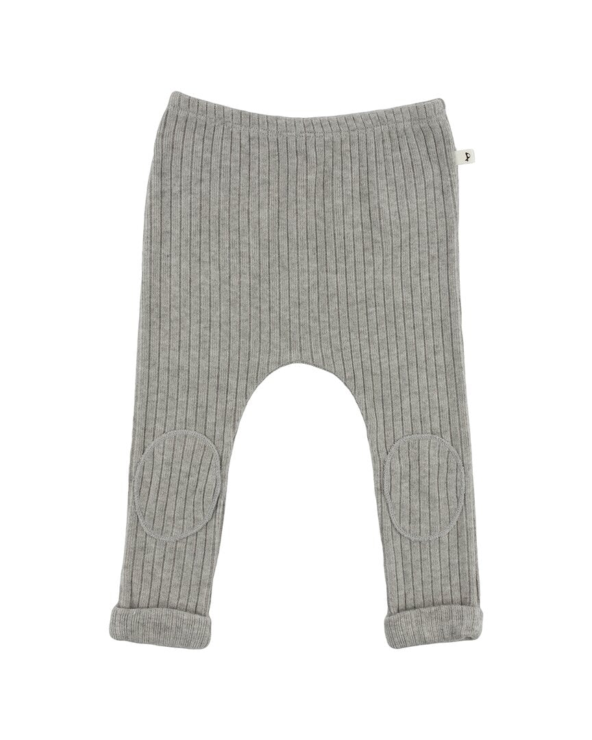oh baby! Oh Baby! Wide Rib Fuzzy Sweater Knit Patch Pant