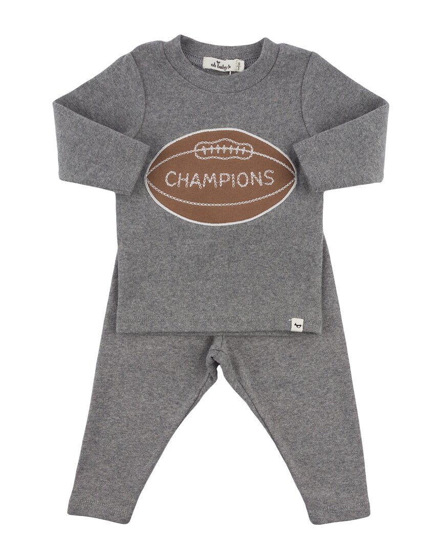 oh baby! Oh Baby! Football Patch 2Pc Set