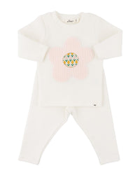 oh baby! Oh Baby! Quilted Flower Applique 2Pc Set