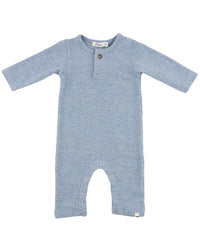 oh baby! Oh Baby! Mini Stripe One Button Long Romper