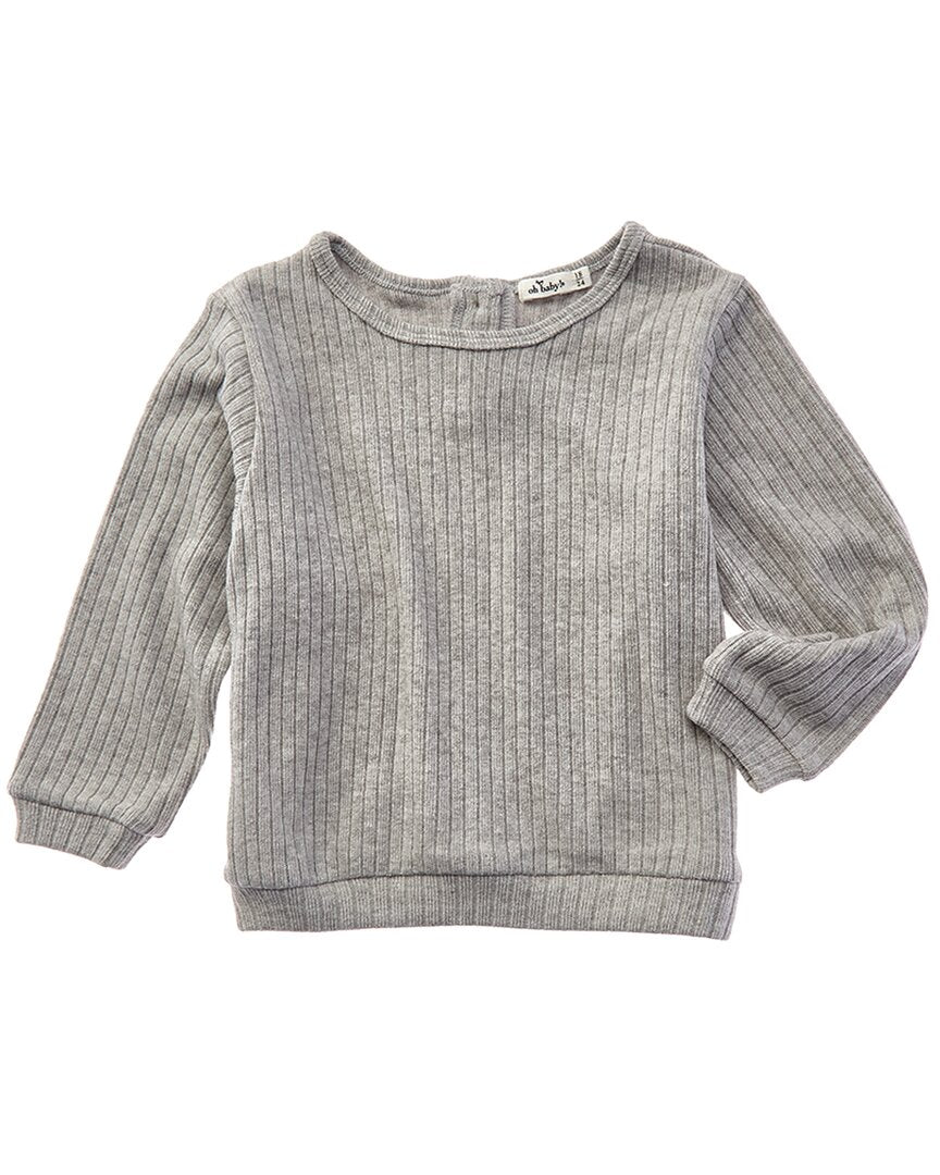 oh baby! Oh Baby! Wide Rib Fuzzy Sweater