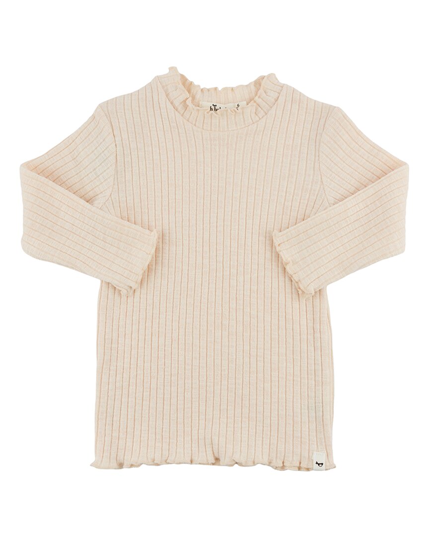 oh baby! Oh Baby! Wide Rib Lettuce-Edge Mock Neck Top