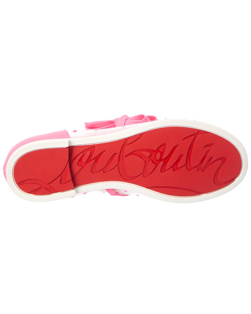 Christian Louboutin Christian Louboutin Melodie Mesh & Leather Flat