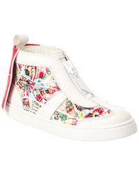 Christian Louboutin Christian Louboutin Super Loubi Leather High-Top Sneaker