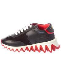 Christian Louboutin Christian Louboutin Mini Shark Leather & Suede Sneaker