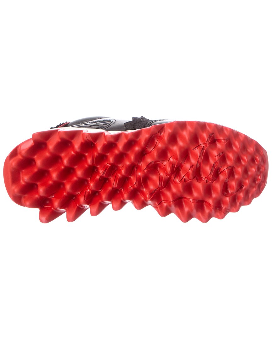 Christian Louboutin Christian Louboutin Mini Shark Leather & Suede Sneaker