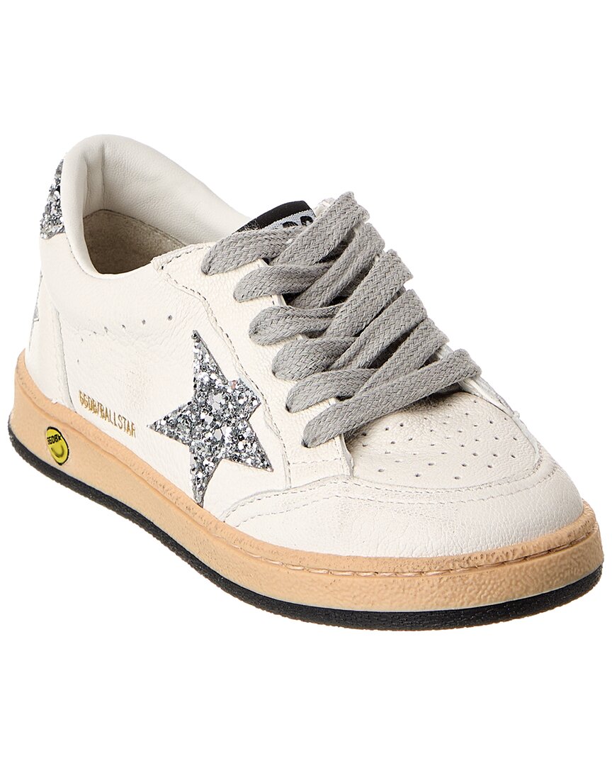 Golden Goose Ballstar New Leather & Glitter Sneaker