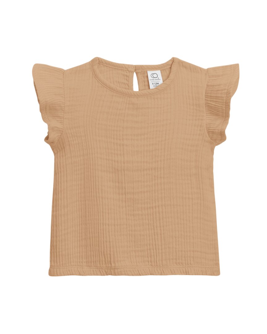 Colored Organics Greta Flutter Sleeve Muslin Shirt