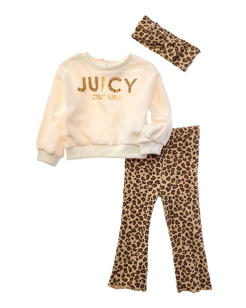 Juicy Couture 3Pc Top, Pant, & Headband Set