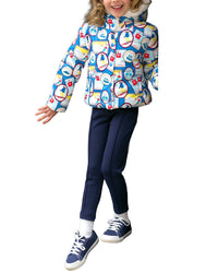 Rachel Riley Rachel Riley Ski Travel Printed Puffer Jacket