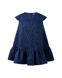 Rachel Riley Rachel Riley Petal Damask Drop Hem Dress