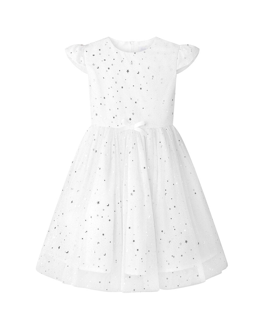 Rachel Riley Rachel Riley White Star Tulle Party Dress