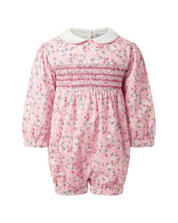 Rachel Riley Rachel Riley Floral Smocked Babysuit