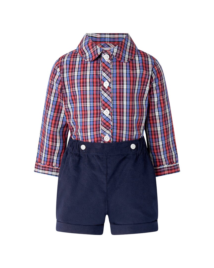 Rachel Riley Rachel Riley Check Shirt And Cord Short Set