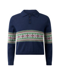 Rachel Riley Rachel Riley Fairisle Collar Sweater