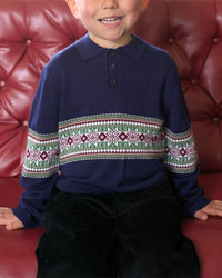 Rachel Riley Rachel Riley Fairisle Collar Sweater