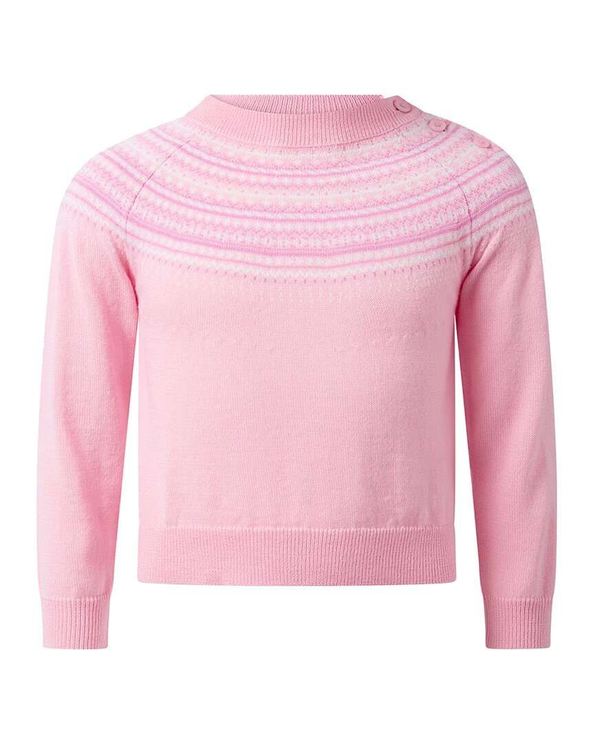 Rachel Riley Rachel Riley Pink Fairisle Sweater