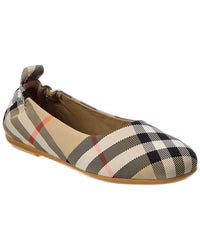 Burberry Burberry Check Canvas Ballerina Flat