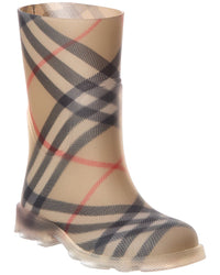 Burberry Burberry Check Rubber Rain Boot