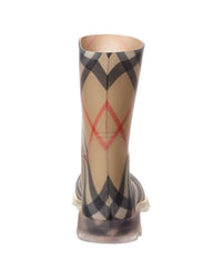 Burberry Burberry Check Rubber Rain Boot