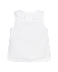 Hope & Henry Ruffle Collar Button Front Blouse