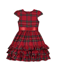 Holly Hastie Arabella Frill Plaid Party Dress