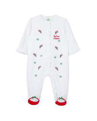Little Me Candy Cane Footie