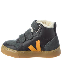Veja Small V-10 Mid Winter Leather Sneaker