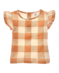Colored Organics Greta Flutter Sleeve Muslin Shirt